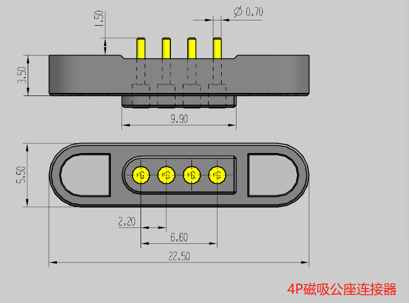 4pin male