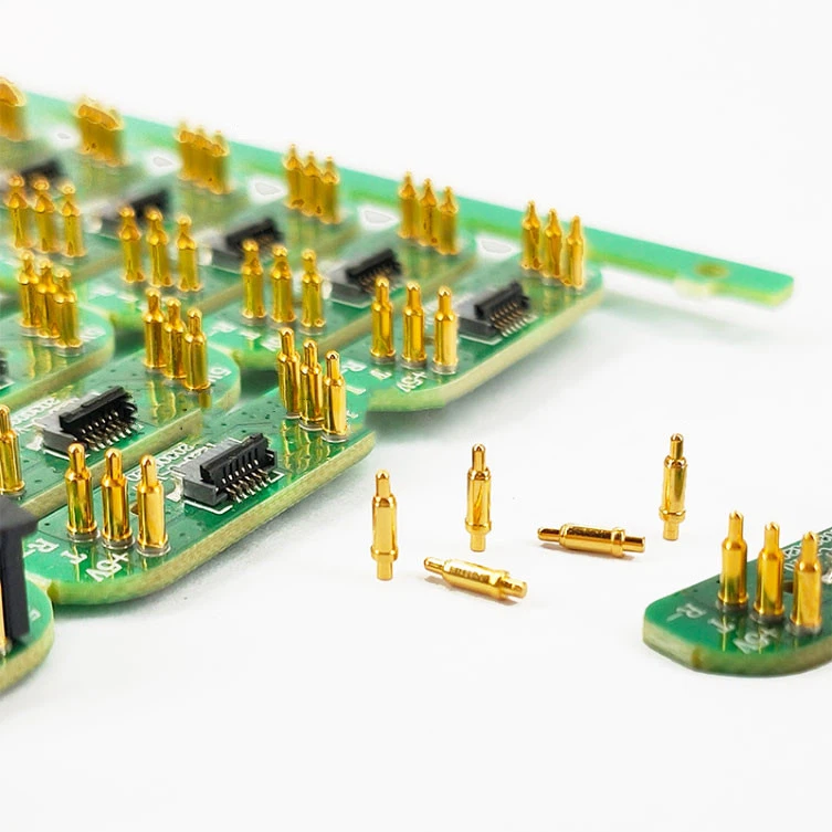 Spring-loaded test pins Spring-loaded test pins