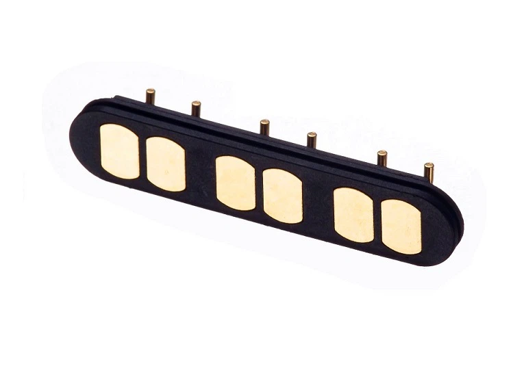 90 Degree 6 Pin Pogo Pin Connector 90 Degree 6 Pin Pogo Pin Connector
