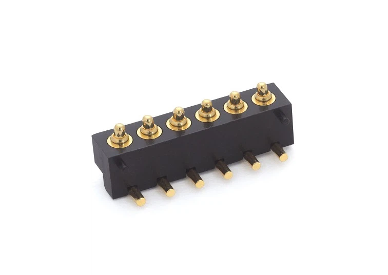 6pin Right Angle Pogo Pin connector 6pin Right Angle Pogo Pin connector