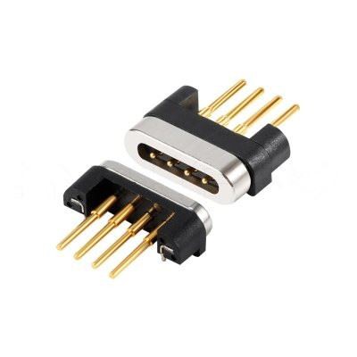 4 Pin Magnetic Male and Female Pogo Pin Connector