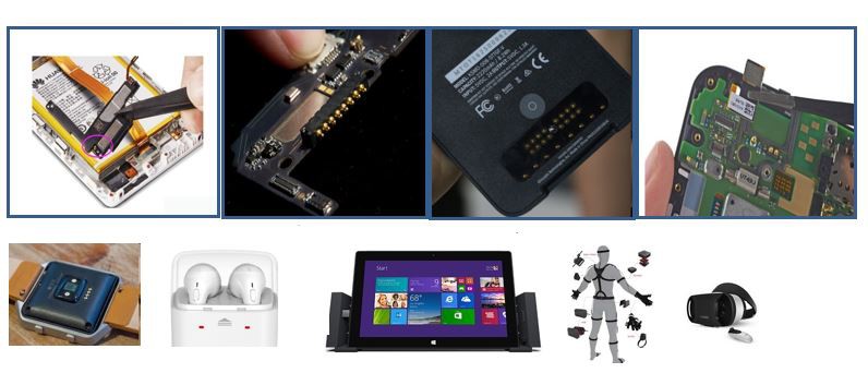 Pogo pin connector applied to smart devices