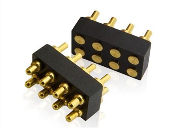 Why are pogo pin connectors better than spring-type connectors?